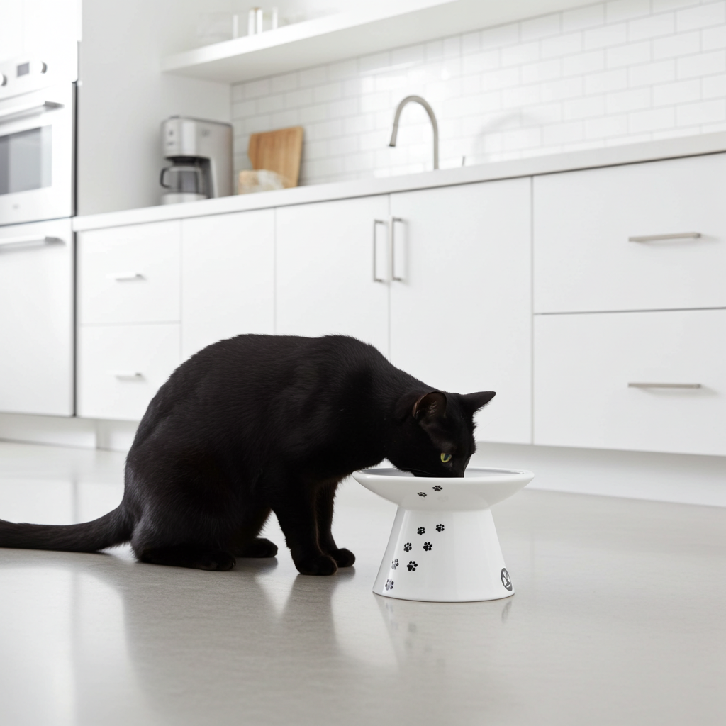 Erhöhter Katzennapf – Katzennapf aus Porzellan