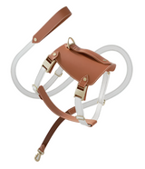Harnais en cuir pour chien – Harnais réglable avec laisse