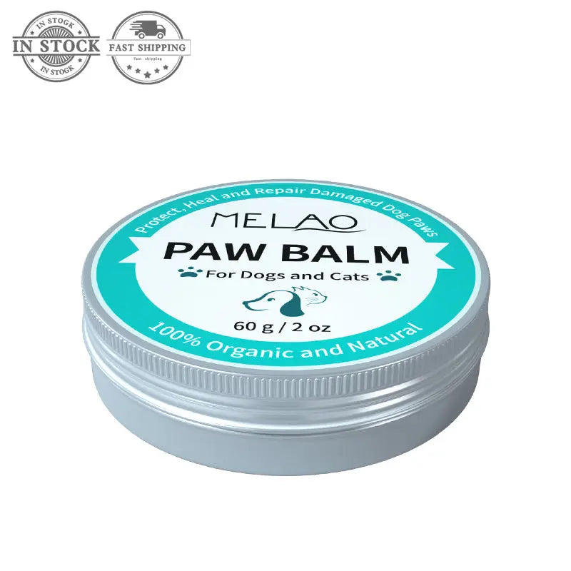 Katten en honden pootbalsem | blik 60gram paw balm | pootverzorging | opfrissen van uw huisdier | huisdieren verzorging - SpirePets