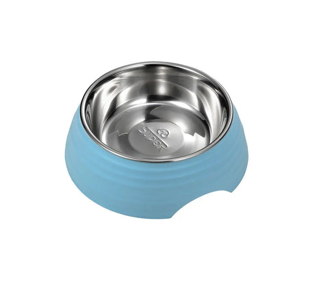 Voerbak hond rond | RVS - 174 x 140 x 60mm | drinkbak hond | hondenvoerbak | uitneembare bak